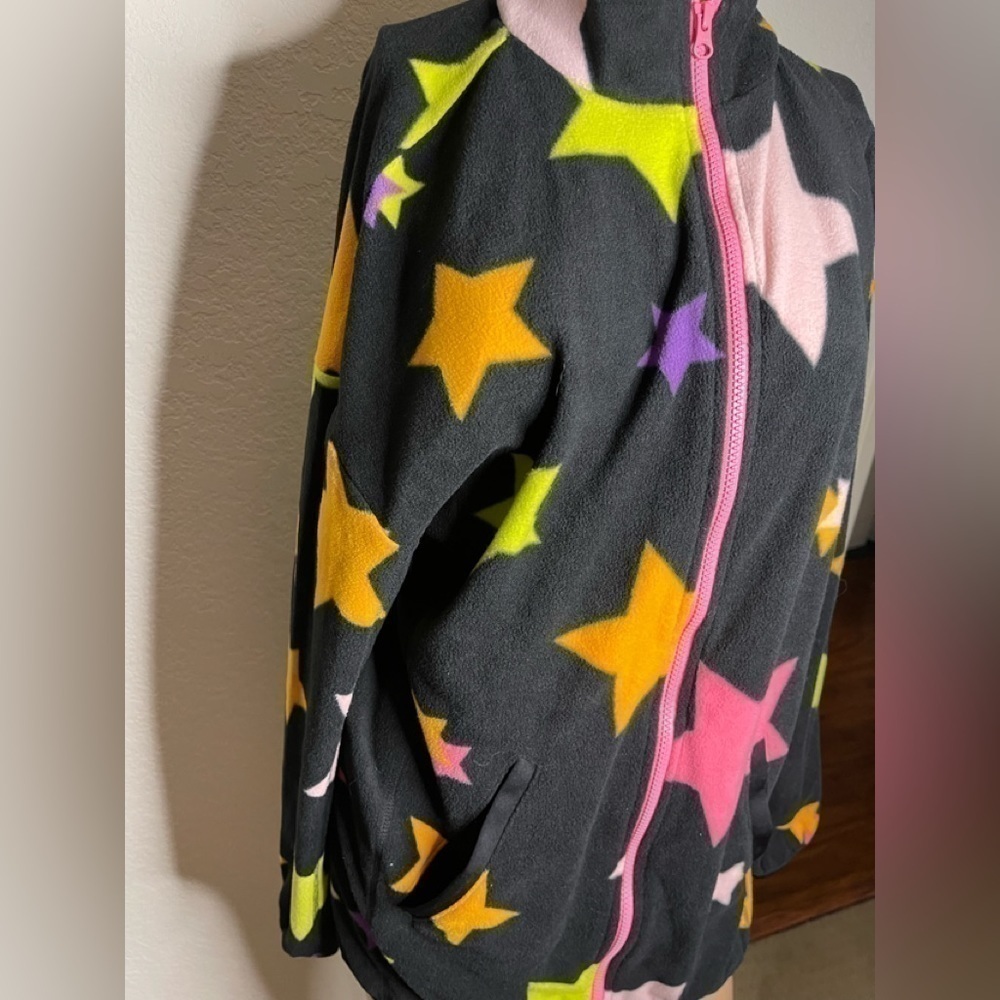 ⭐ bp. Be Proud Star Print Fleece Zip Jacket | Size Small | NWT - Picture 2 of 5